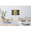 Plant - Bloemen - Wit Muursticker klein -eettafel