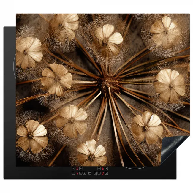 Herfstsymfonie in Sepia Inductie beschermer vinyl 3mm middel -3d