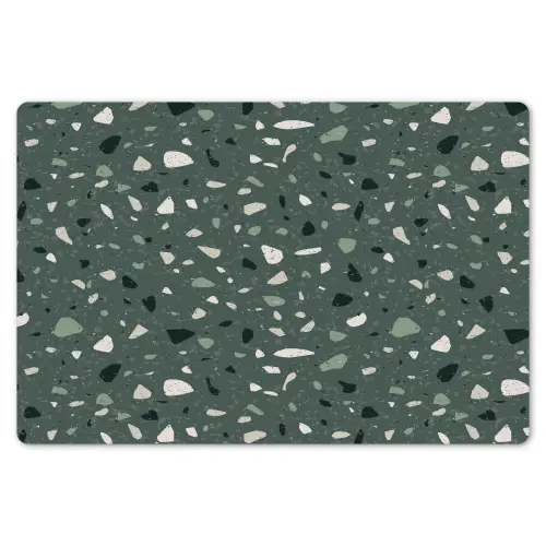 Terrazzo -  Patroon - Kleurrijk - Groen Placemat vinyl groot 368 -zzsfeer1_Kitchenyeah-website