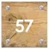 Hout - Traditioneel Naambord Vierkant klein -3d