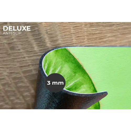 Kiwi - Groen - Fris Placemat vinyl groot -closeup