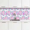 Patroon - Agaat - Retro - Paars keuken achterwand 2 middel 871 -3d
