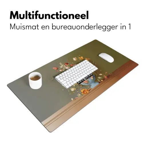 Bloem - Quote - Vintage - Art Muismat XXL klein -sfeer4