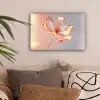 Glazen - Bloem - Roze canvas 2cm klein -sfeer1