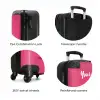 Roze ranger NBS - Handbagage koffer - Kinderen Unisex middel zzzzzzzbolletjes_ENG