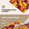 Vrucht - Waterdruppels - Oranje Inductie beschemer met haakjes klein 777 -ky-schoon-nl