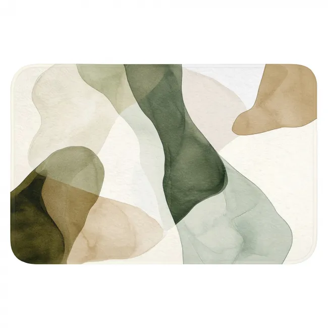 WC Mat - Japandi - Abstract - Groen