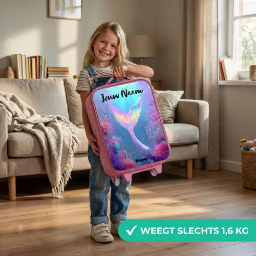 Zeemeermin - Koraal - Water Kinderkoffer - Roze klein -sfeer2_NL