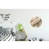 Hazestaartgras - Wit - Zonlicht Wandcirkel aluminium klein -kinderkamer