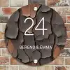 Boomschors - Klassiek Naambord Rond klein -sfeer2