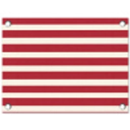 Strepen - Patroon - Rood tuinposter los doek klein 239 -3d