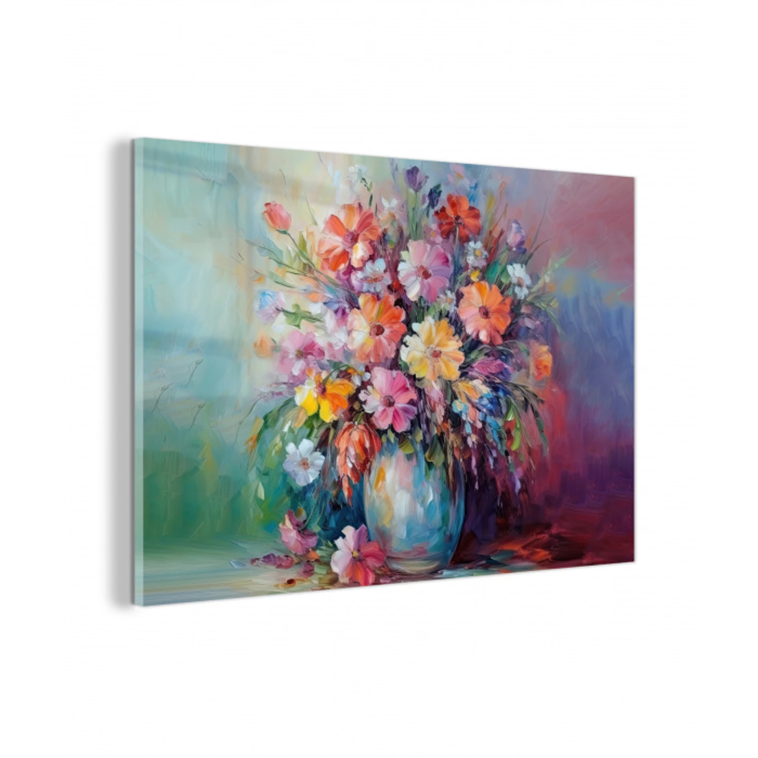 Bloemen - Kunst - Schilderij - Lente - Boeket plexiglas 5mm klein -z3d