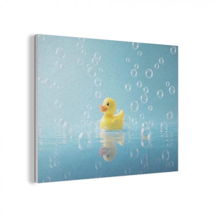 Bubbels - Badeend - Geel PET vilt klein -3d