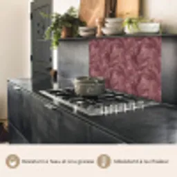Bladeren - Patroon - Paars keuken achterwand 2 middel 865 -usp_FR