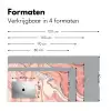 Marmer - Pastel - Roze - Blauw - Marmerlook - Abstract Muismat XXL klein -sfeer5