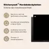Sardines - Blik - Zwart - Vissen Inductie beschermer vinyl 3mm middel -zzzzzzusp-haakje_DE
