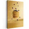 Pannenkoeken - Eten - Honing - Geel Tuinposter op houten frame 2 cm dik klein -3d