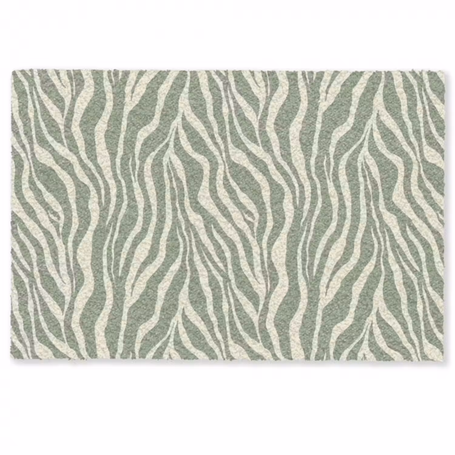 Fußmatte - Zebra - Motiv - Grün