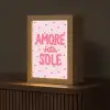 Amore vita sole - Roze - Hartjes Light Box met kabel (Tafellamp) klein -z3d_website