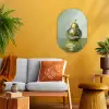 Fruit - Disco - Art - Glitter Wandcirkel Ovaal Forex klein -sfeer4
