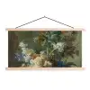 Stilleven met bloemen - Schilderij van Jan van Huysum textielposter latten blank klein -3d