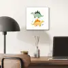 Sterren - Stegosaurussen - Blaadjes - Groen aluminium wit klein -sfeer5