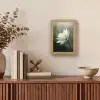 Wit - Lotus - Donker - Bloem Light Box met kabel (Tafellamp) klein -sfeer2