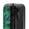 Palm bladeren monstera patroon groen NBS - Handbagage koffer - Volwassenen Unisex middel -slot