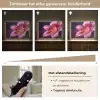 Roze - lelie - Dauwdruppels Light Box met batterij (Wandlamp) middel -USP_dimbaarNL