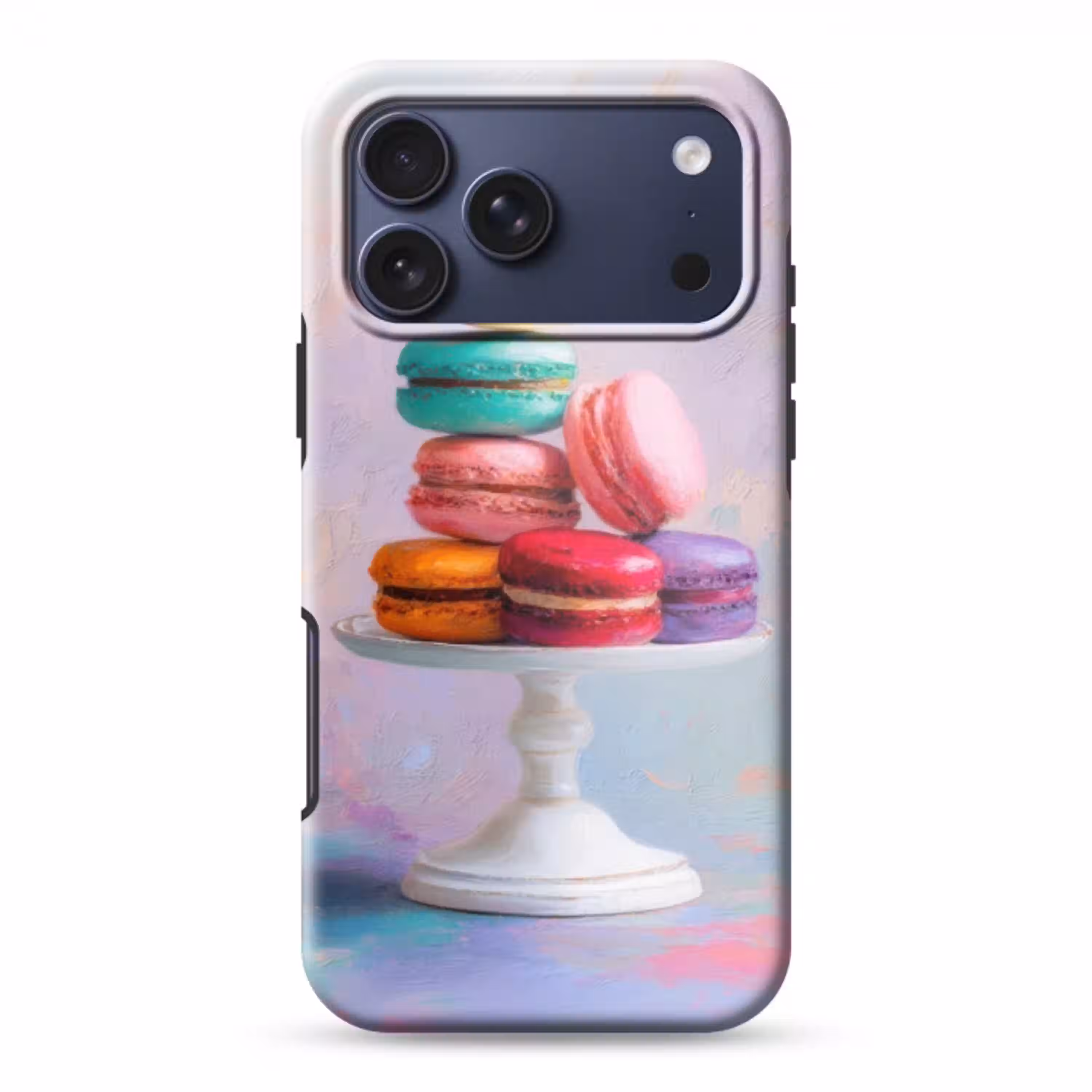 Macarons - Schaal - Pastel - Kleurrijk Toughcase MagSafe Apple iPhone 17 Pro Max klein -3d