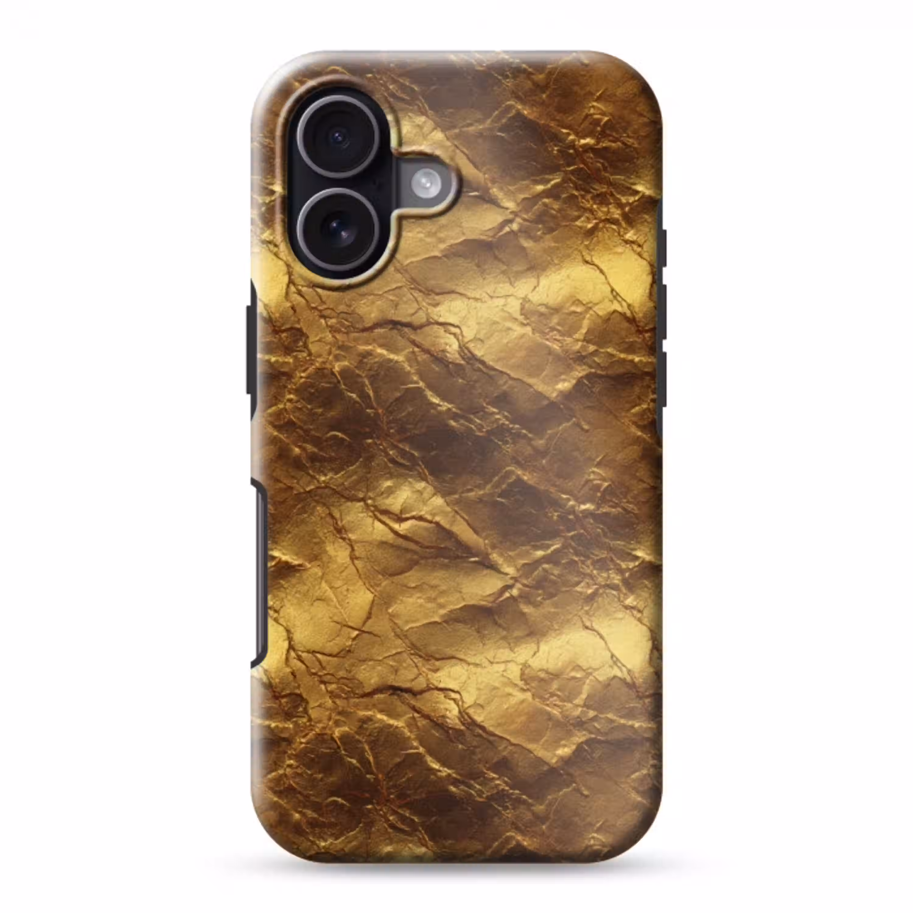 Bladgoud - Textuur  - Goud Toughcase MagSafe Apple iPhone 17 klein 1017 -3d