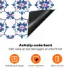 Modern - Patroon - Blauw - Roze Inductie beschermer vinyl 3mm klein 276 -zzzzzzz-td-onderkant