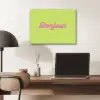 Groen - Roze bonjour - Retro PET vilt klein -sfeer5