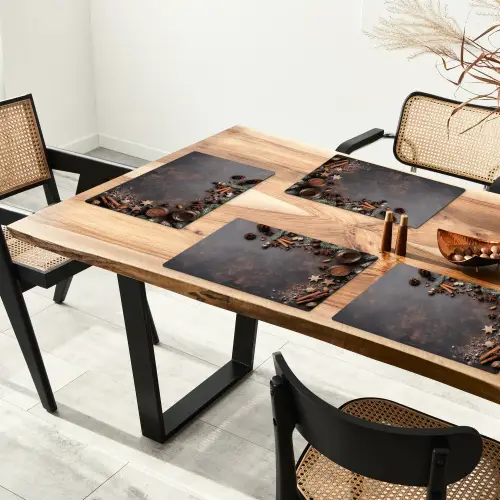 Winter - Kerst - Specerijen - Beton Placemat vinyl groot -zzsfeer4_Kitchenyeah-website