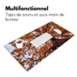 Boom - Bladerdak - Herfst - Oranje - Sfeervol Muismat XXL klein -zsfeer4_frans