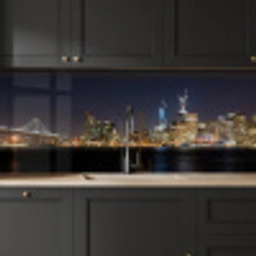 Verlichting - Hemel - Wolkenkrabbers - Skyline keuken achterwand 2 middel -sfeer1