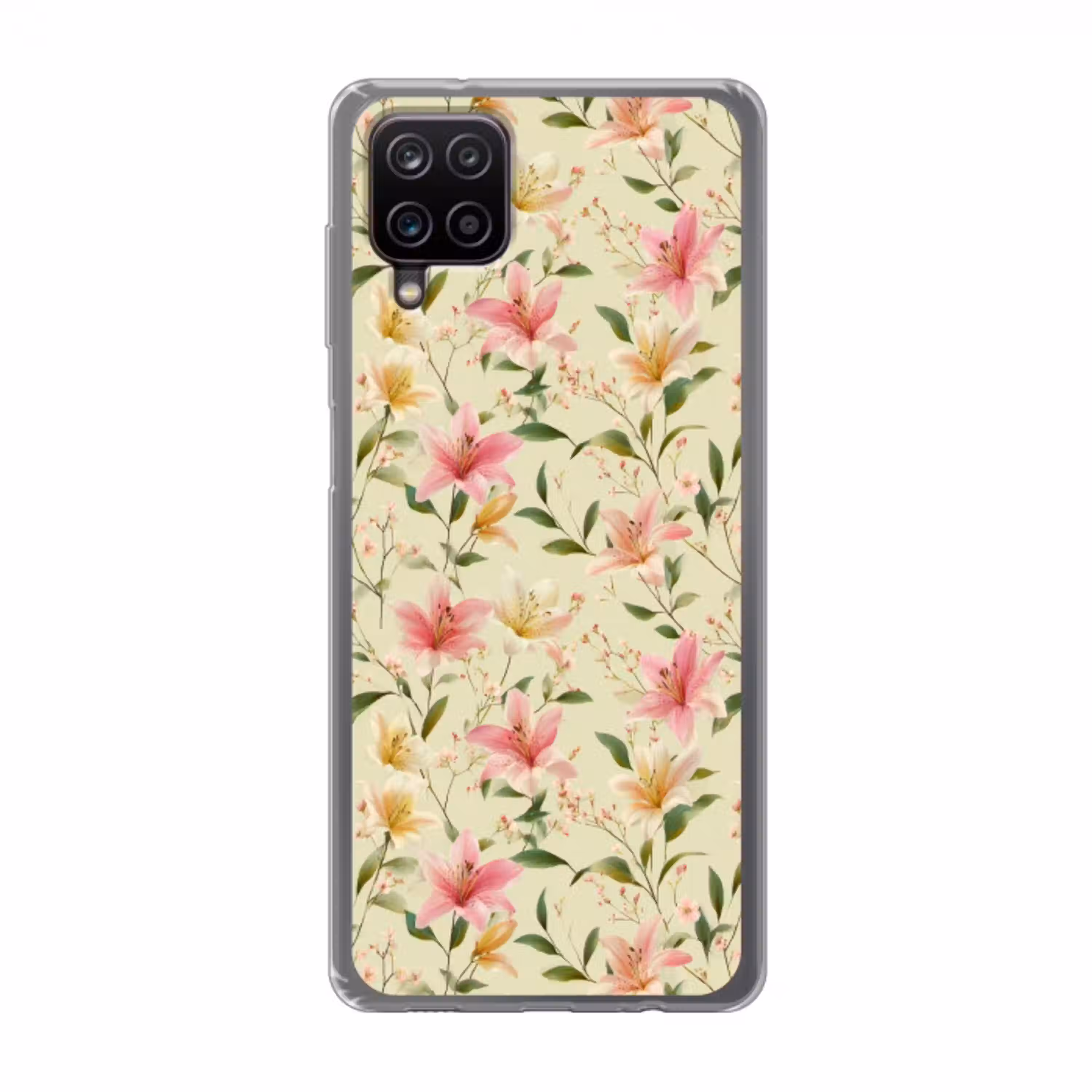 Lelies - Sereen - Kleurrijk Telefoonhoesje Samsung Galaxy A12 klein 372 -3d