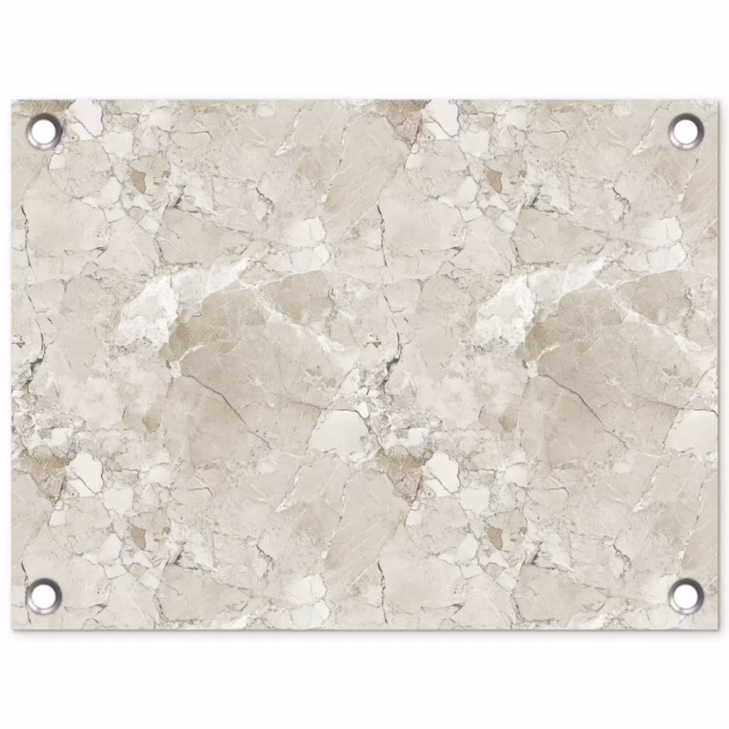 Marmer - Grijs - Aders tuinposter los doek klein 239 -3d