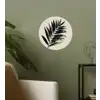 Palmblad - Subtiel - Groen - beige Wandcirkel behangsticker klein -sfeer2