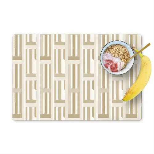 Modern - Geometrisch - Beige Placemat vinyl groot 368 -zzzproduct_Kitchenyeah-website
