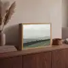 Grijs - Berg - Paarden Light Box met batterij (Wandlamp) middel -sfeer2