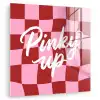 Pinky up - Geblokt - Bordeauxrood plexiglas 5mm klein -zzzproduct_nieuw