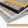 Boom - Beige - Grijs - Goud - Abstract Textielframe zwart klein -USP_kleurenNL