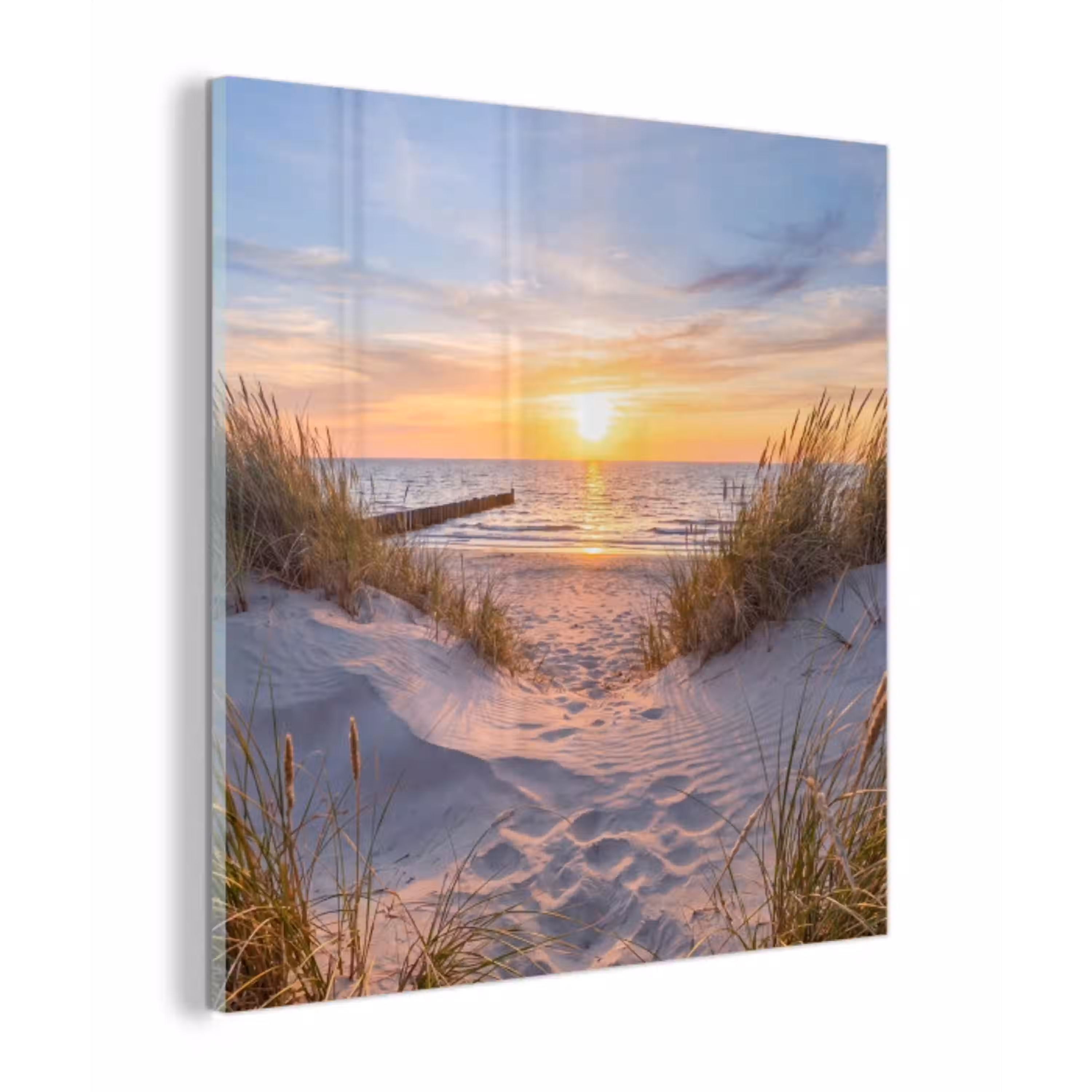 Strand - Zonsondergang - Natuur - Landschap plexiglas 5mm klein -z3d
