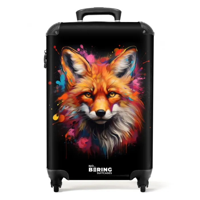 Vos als street art kunstwerk NBS - Handbagage koffer - Kinderen Unisex middel -productfoto_recht