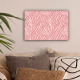 Zebra - Print - Roze canvas 2cm klein 34 -sfeer1