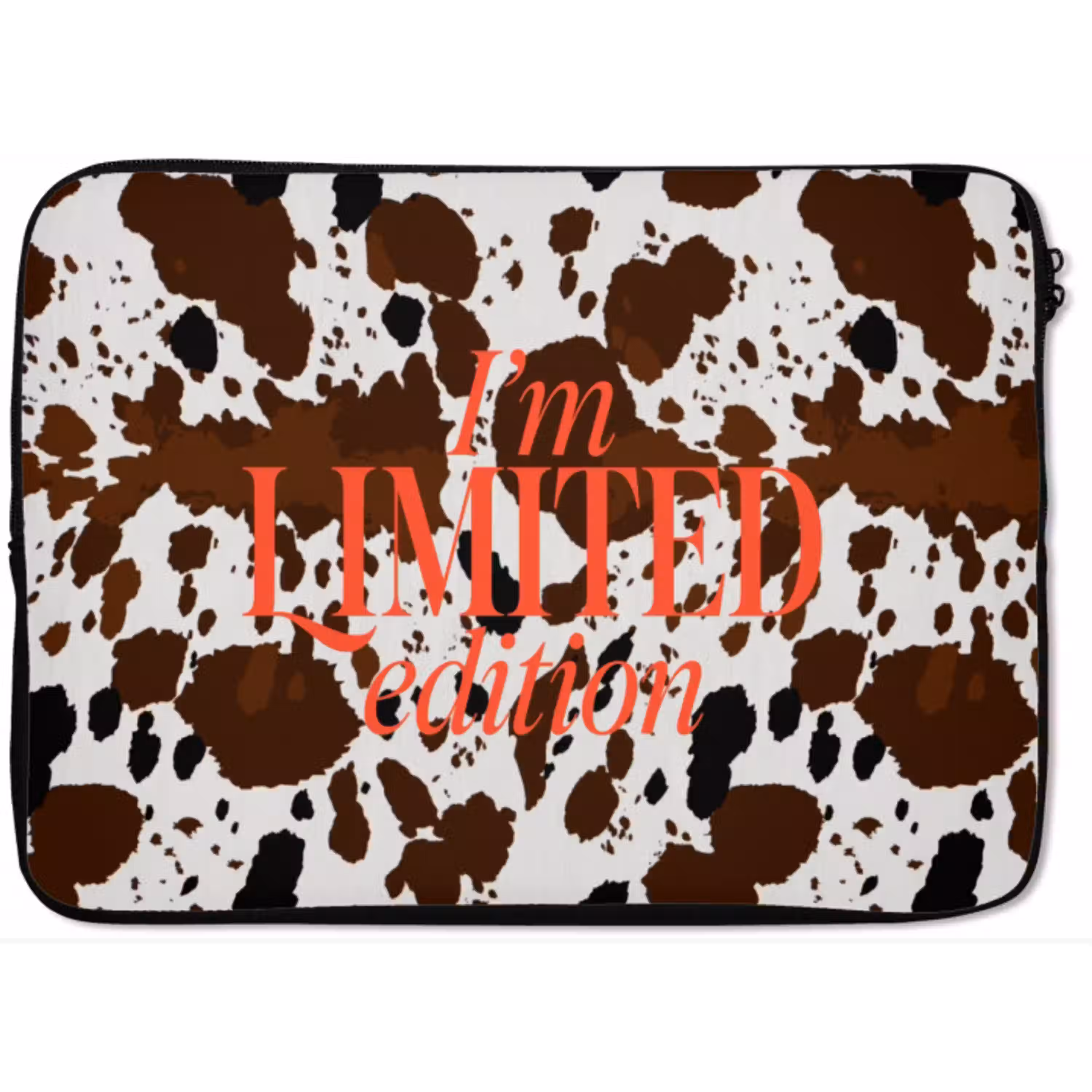 Koeienprint - Limited edition - Rood laptophoes neopreen klein -zkaufland3dotto