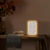 Reliëf - Structuur - Wit Light Box met kabel (Tafellamp) klein 925 -sfeer4