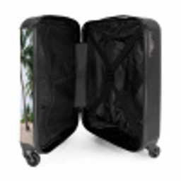 Surfboard - Palmbomen - Kleurrijk NBS - Handbagage koffer - Volwassenen Unisex middel -binnenkant