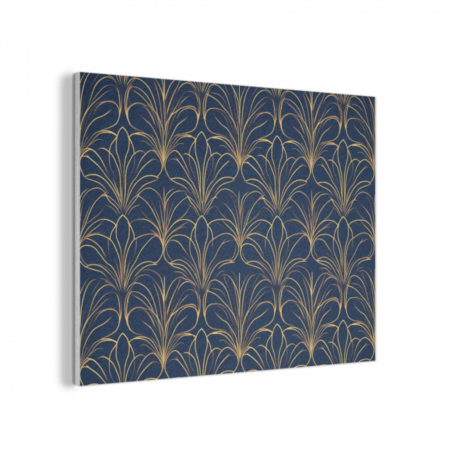 Deco - Waaier - Blauw PET vilt klein 837 -3d